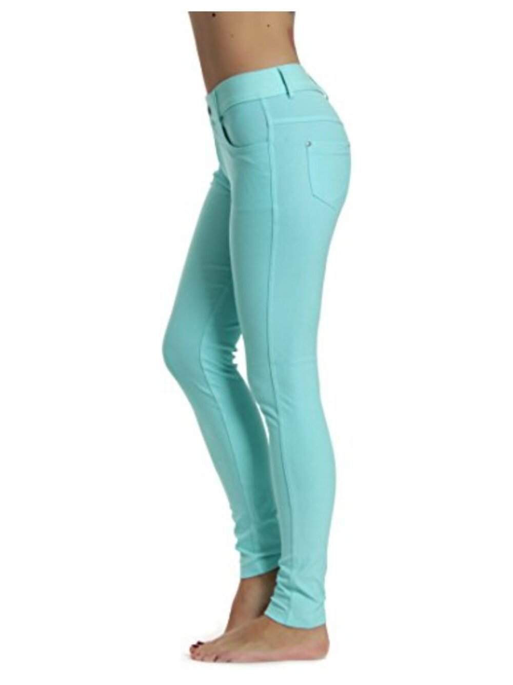 Jeggings Slimming Skinny Leggings with Pockets Belt Loops